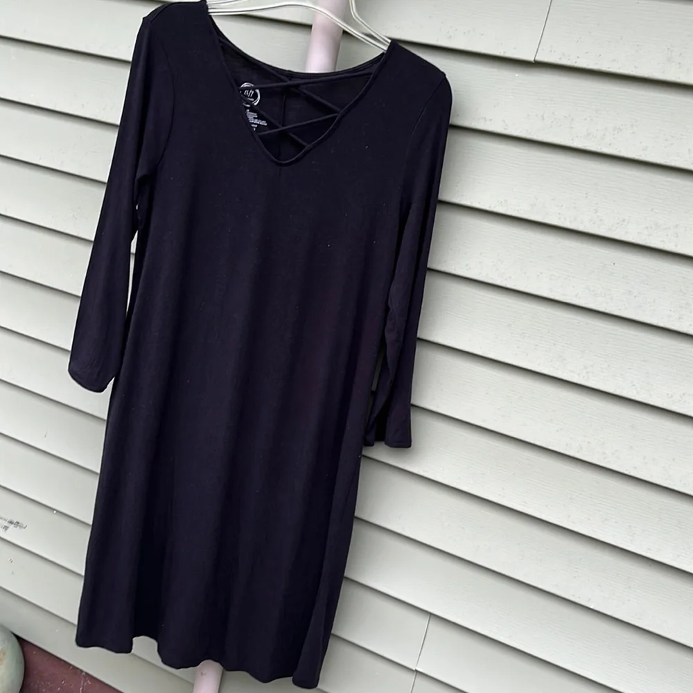 EUC Maurices black long sleeve dress - Picture 1 of 9